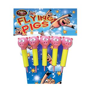 Flying pink pigs
